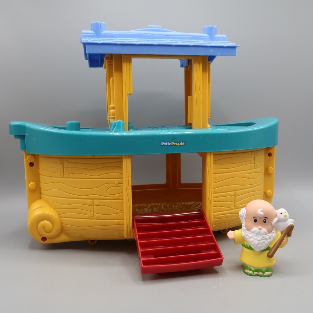 2005 Vintage Fisher-Price Little People Noah's Ark Playset & Noah